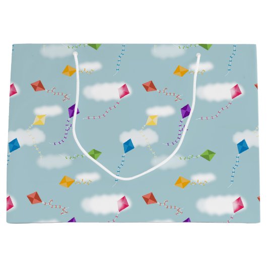 Schattigee veelkleurige vliegers Kinder Patroon Groot Cadeauzakje (Voorkant)