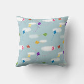 Schattigee veelkleurige vliegers Kinder Patroon Kussen (Achterkant)