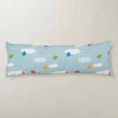 Schattigee veelkleurige vliegers Kinder Patroon Lichaamskussen (Achterkant)