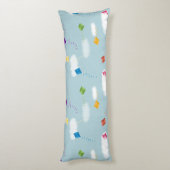 Schattigee veelkleurige vliegers Kinder Patroon Lichaamskussen (Achterkant (Verticaal))