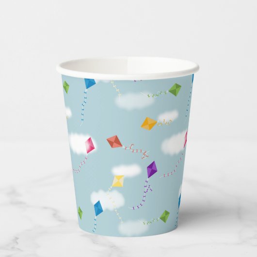 Schattigee veelkleurige vliegers Kinder Patroon Papieren Bekers (Links)