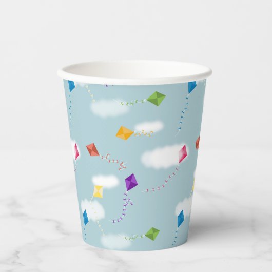 Schattigee veelkleurige vliegers Kinder Patroon Papieren Bekers (Voorkant)