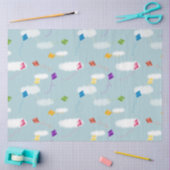 Schattigee veelkleurige vliegers Kinder Patroon Tissuepapier (Craft)