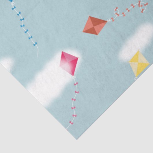 Schattigee veelkleurige vliegers Kinder Patroon Tissuepapier (Detail)