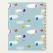 Schattigee veelkleurige vliegers Teacher Monogram Planner (Achterkant)