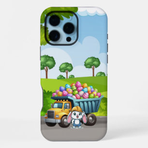 Schattigee veer/paashaas dump truck iPhone 16 pro max hoesje