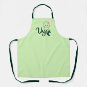 Schattigee veganistische paddenstoel schort (Voorkant)