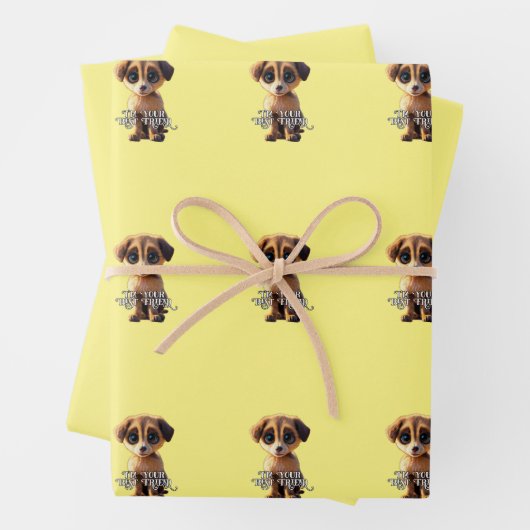 Schattigee vellen puppypapier (In situ)