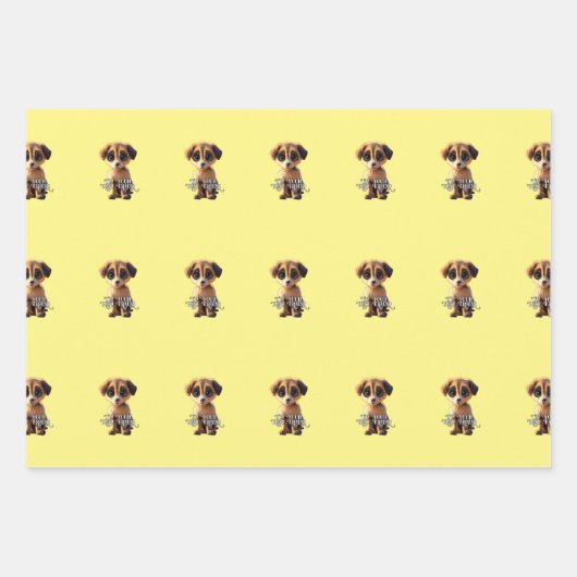 Schattigee vellen puppypapier (Voorkant)