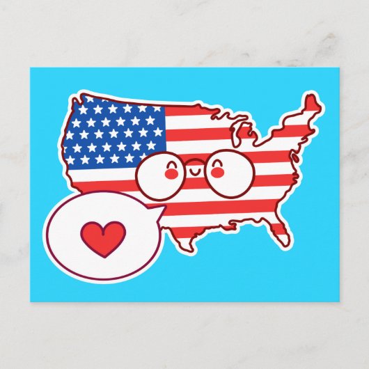 Schattigee Verenigde Staten Kaart Vlag (Voorkant)