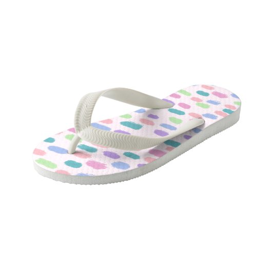Schattigee verf Dabs Multicolour Pattern Kind Flip Kinder Teenslippers (Schuin)