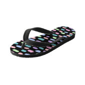 Schattigee verfdabs veelkleurige patroon kinder teenslippers (Schuin)