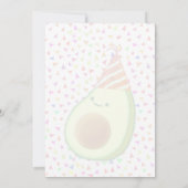 Schattigee verjaardag van de avocado kaart (Achterkant)