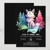 Schattigee Verjaardag van de Enchanted Wolf Kaart (Voorkant / Achterkant)