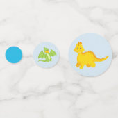 Schattigee verjaardag van dinosaurus confetti (Voorkanten)