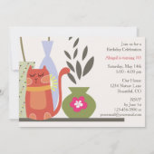 Schattigee verjaardag van potten en potten kaart (Achterkant)