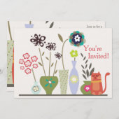 Schattigee verjaardag van potten en potten kaart (Voorkant / Achterkant)