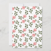 Schattigee verjaardagsuitnodiging met een bloemkat kaart (Achterkant)