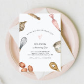 Schattigee verjaardagsuitnodiging van het bakkersf kaart