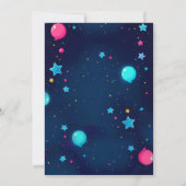 Schattigee verjaardagsuitnodiging voor haaien | on kaart (Achterkant)