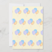 Schattigee verjaardagsuitnodiging voor jongens kaart (Achterkant)