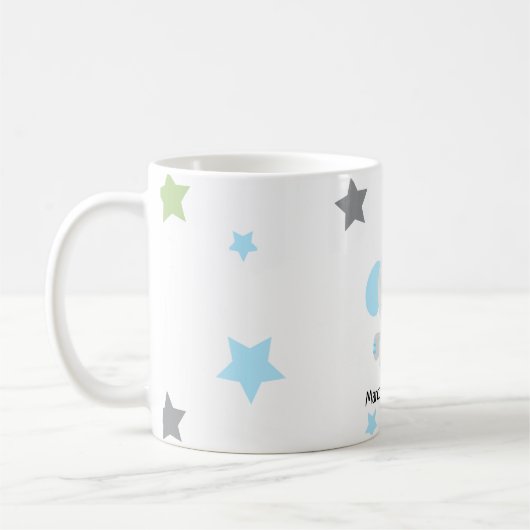 Schattigee verjaardagsuitnodiging voor olifanten koffiemok (Links)