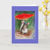 Schattigee verlate verjaardag van muis kaart (Gele Bloem)