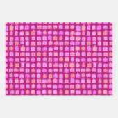 Schattigee Verpakte Geschenken w Bows Vakantie Ker Inpakpapier Vel (Voorkant 3)