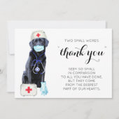 Schattigee Verpleeghond Dank u Verpleegkundigen Da Feestdagenkaart (Voorkant)