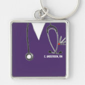 Schattigee verpleegkundige cadeau-ideeën sleutelhanger (Voorkant)