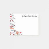 Schattigee verpleegkundige items - een notitie van post-it® notes (Voorkant)
