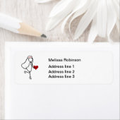 Schattigee verpleegkundige retouradres Sticker lab (Insitu)