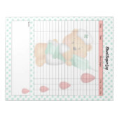 Schattigee verpleegkundige suiker Beer bloedsuiker Notitieblok (Voorkant)