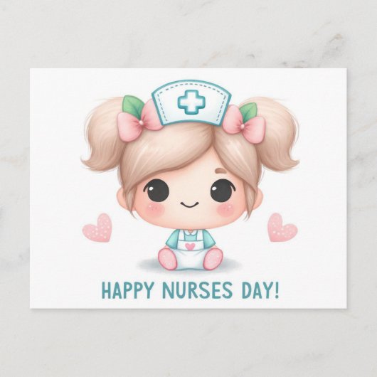 Schattigee Verpleegkundigen Dag Briefkaart (Voorkant)