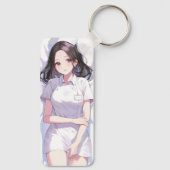 Schattigee verpleegster Anime Sleutelhanger (Achterkant)