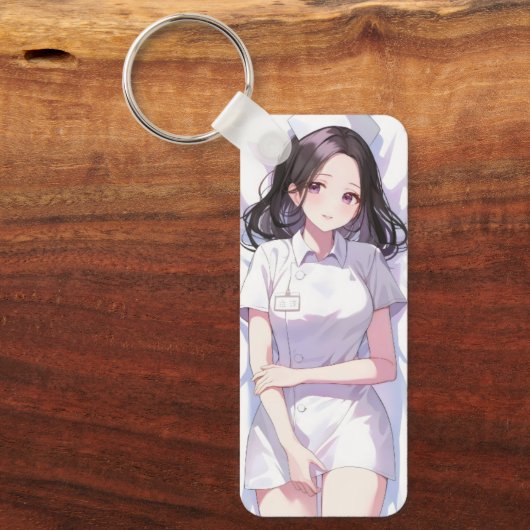 Schattigee verpleegster Anime Sleutelhanger (Voorkant)