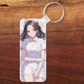 Schattigee verpleegster Anime Sleutelhanger (Achterkant)