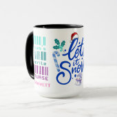 Schattigee Verpleegster Kerstcadeau aangepaste naa Mok (Voorkant links)