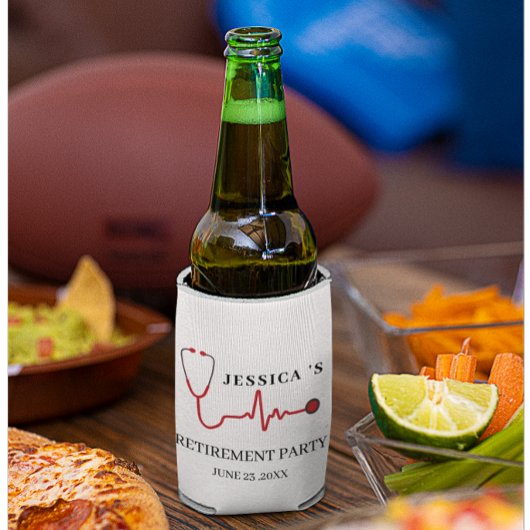 Schattigee verpleegster pensioen partij blikjeskoeler