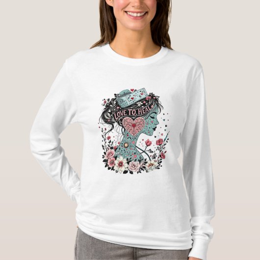 Schattigee verpleegster t-shirt (Voorkant)