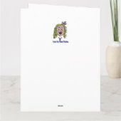 Schattigee Versailles Cartoon Happy Birthday Kaart (Achterkant)