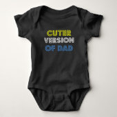 Schattigee versie van Dad Baby Jersey Bodysuit (Voorkant)