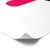 Schattigee Vespa Scooter Ciao Bella Poster (Hoek)