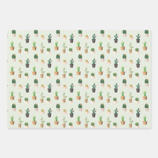 Schattigee vetplant inpakpapier vel (Voorkant 2)