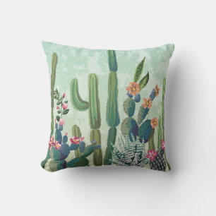 Schattigee vetplanten: cactus patroon kussen