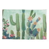 Schattigee vetplanten: cactus patroon kussensloop (Achterkant)