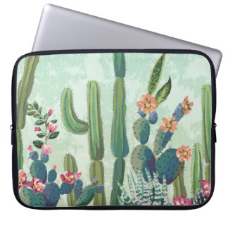 Schattigee vetplanten: cactus patroon laptop sleeve