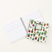 Schattigee vetplanten en cactus notitieboek (Binnen)