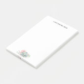 Schattigee vetplanten gepersonaliseerde leraar post-it® notes (Schuin)