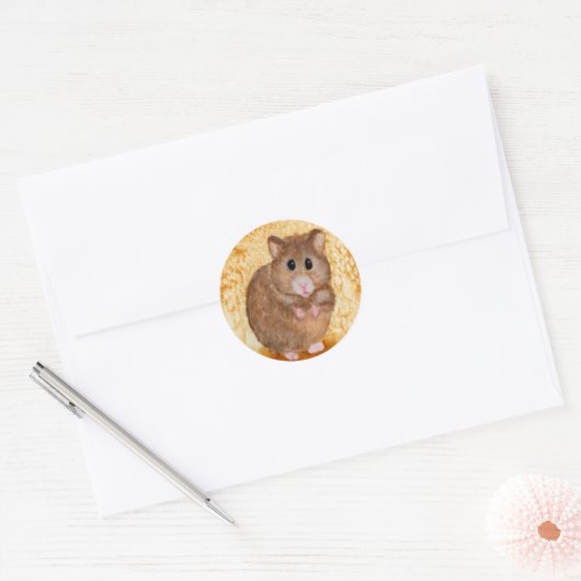Schattigee Vette Hamster Stickers (Envelop)